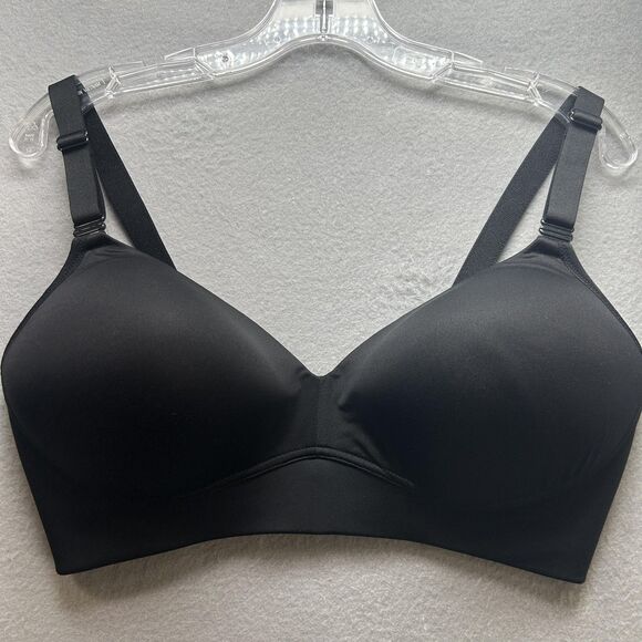 Warner's Bra Womens 38DD Black All You Need Wireless Lightly Lined No Wire - Picture 1 of 8